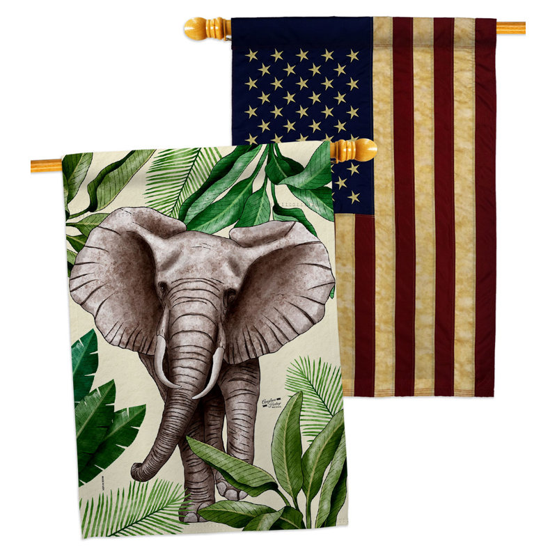 Drapeau de maison en polyester à 2 côtés 40 x 28 po