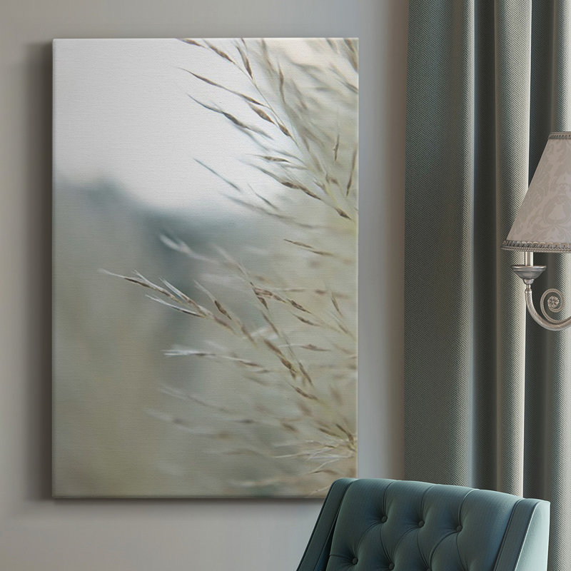 Toile tendue avec châssis de qualité supérieure Subtle Grasses III - prête à être accrochée, H 36 po x l 24 po x P 1 po