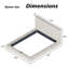 Coussin éponge rembourré de 8,7 po pour grand lit sans cadre pour grand lit