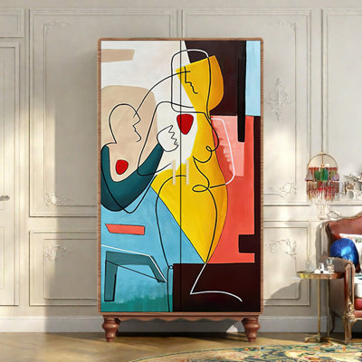 Garde-robe moderne pour chambre double