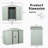 RYSDYX56W 6Ft X 5Ft Outdoor Metal Storage Shed-123283131-123283139