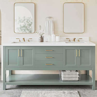 Meuble-lavabo double 72 po ARIEL Moille