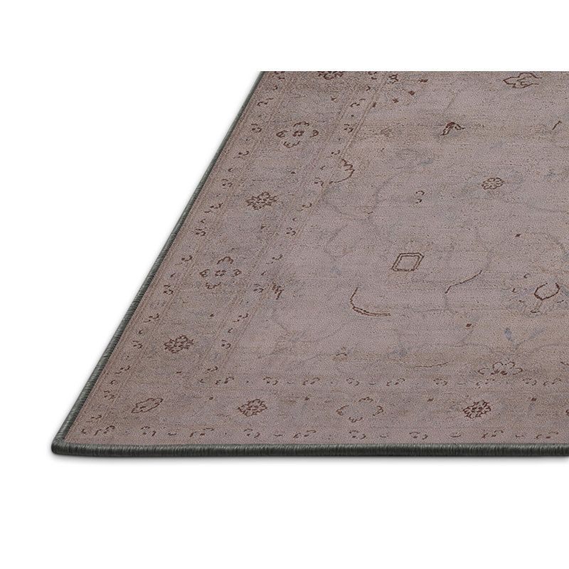 Tapis oriental brun Oralie, Rectangle 2 pi x 4 pi
