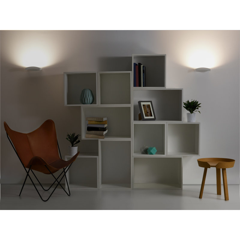 Galaviz LED Flush Mounted Sconce, White Matte
