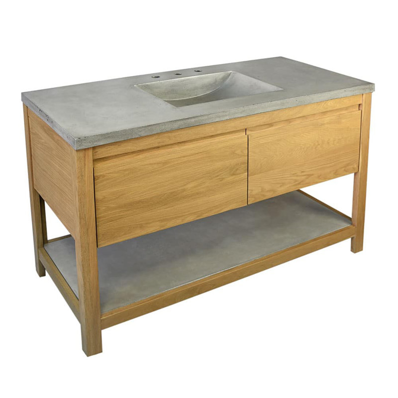 Ensemble de meuble-lavabo simple 49 po Solace, Chêne lever de soleil, Frêne