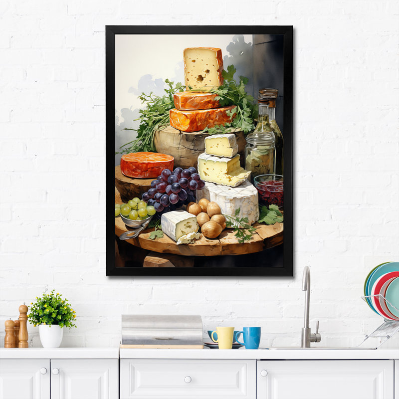 Plateau à fromage Lagoa I, H 32 po x l 24 po x P 1 po, Cadre photo noir