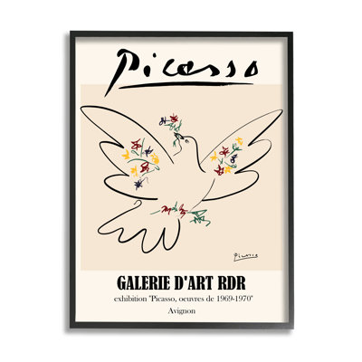 Oiseau colombe de la paix de Picasso