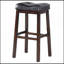 Black And Cappuccino Upholestered Bar Stool (Set Of 2)