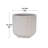 Stylish Planter In Ceramic, Milk White Color, 16.28" Dimensions, All - Weather Use, Drainage For Flowering Plants Ceramic Flowerpot With Modern Pattern And Glossy White, Ideal Indoor Plants, Depth,-461982849