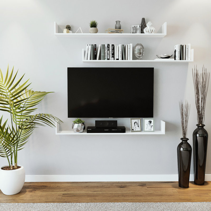 Locelso Floating Shelf, White