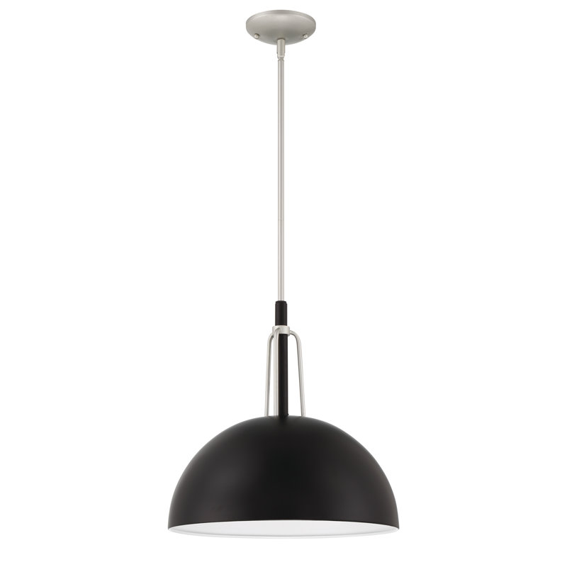  Luminaire suspendu d'extérieur noir à 1 ampoule H 15,88 po, H 16,88 po x l 28 po x P 28 po