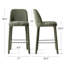 Tabouret de comptoir moderne 26,5 "entièrement rembourré en tissu (ensemble de 2)-1085866914