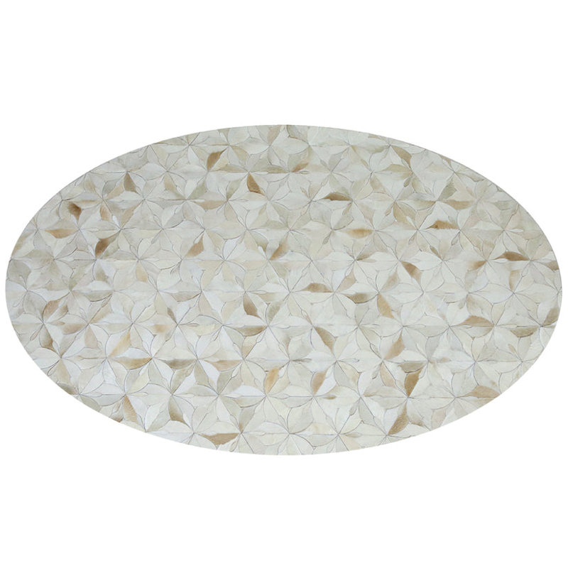 Art Hide Cowhide Area Rug in Cream