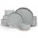 18 Piece Stoneware Dinnerware Set - Service for 6