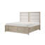 Lit plateforme tapissier avec rangement Burritt