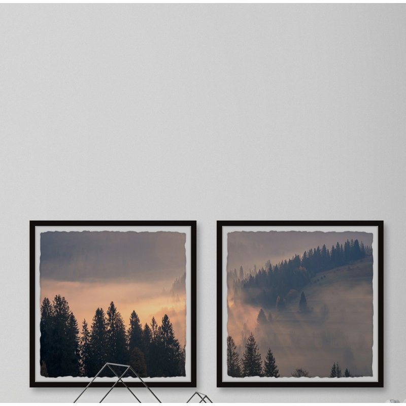 Zaragoza Zaragoza Light Rays - 2 Piece Single Picture Frame Print, 30cm H x 61cm W x 3.81cm D