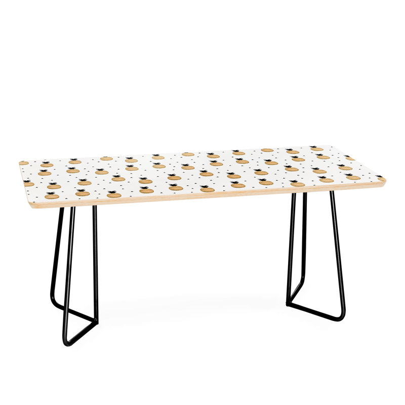 Pineapples Coffee Table, Black