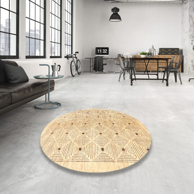 Tapis de zone crème contemporaine