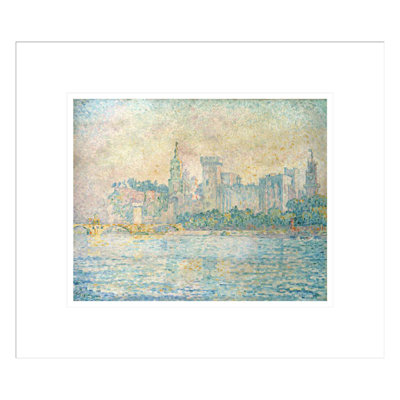 «Avignon Morning» par Paul Signac - estampe numérique encadrée
