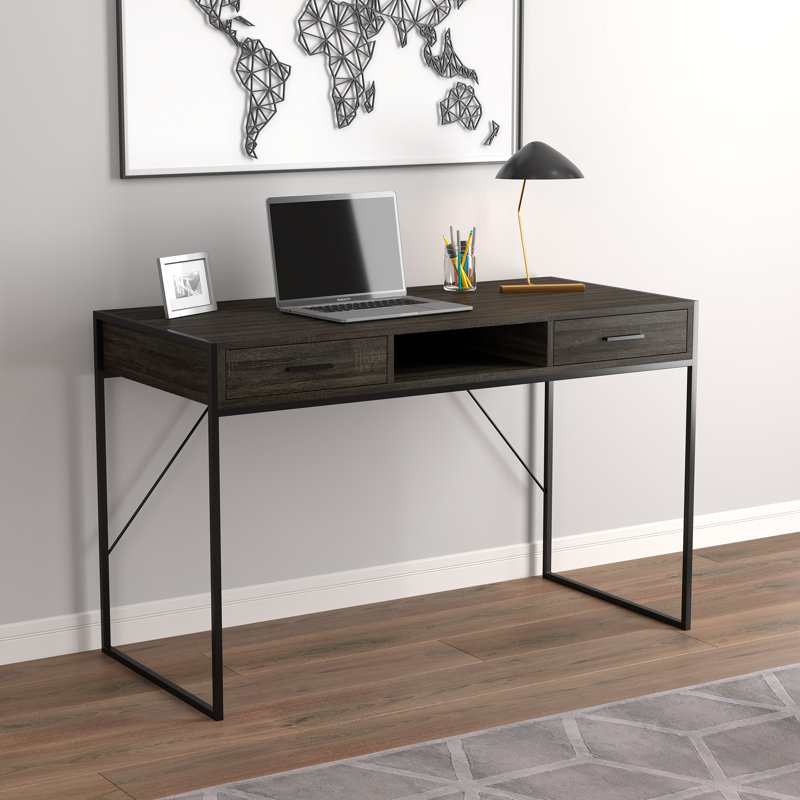 Ametra Writing Desk, Gray Taupe