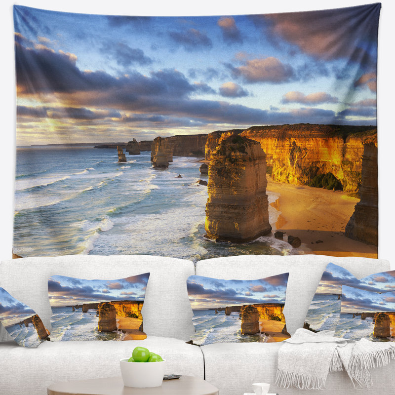 Twelve apostles australia tapisserie Seascape, H 32 po x l 39 po