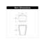 Bouton de la collection Belleclaire 1 po x 7/8 po-58967537