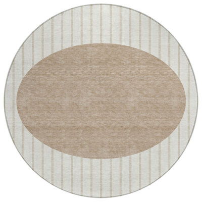 Machine Washable Indoor/Outdoor Chantille ACN994 Ivory Area Rug