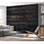 Surface Texture Wallpaper Wall Mural - Black Old Horizontal Planks-2100350549