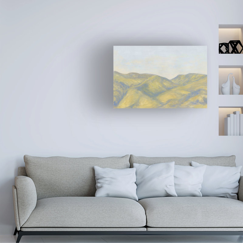 Wrapped Canvas Wall Art - Michael Willett  'Distant Plateaus I' Wall Art for Living Room, Bedroom, or Office Décor  - 16x24