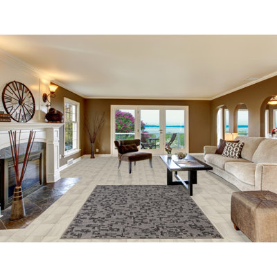 Contemporary Modern Indian Area Rug 5x8