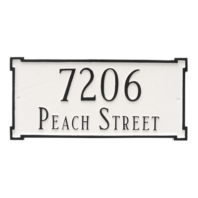 Plaque d'adresse murale sur 2 lignes New Yorker