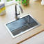 Belfry Kitchen Andrews 290mm W Steel Flush Kitchen Sink-2097602145