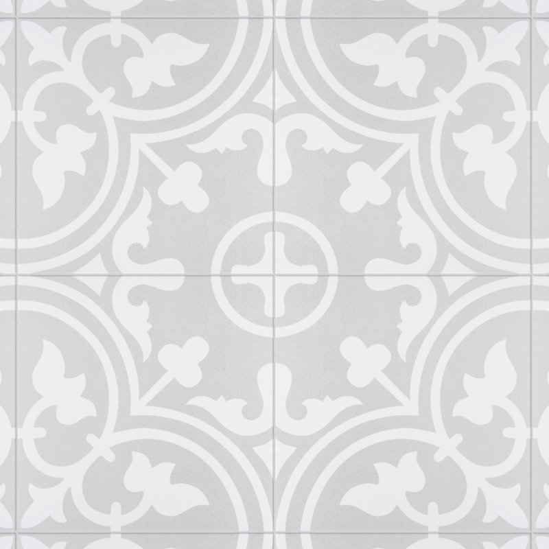 Arte 10" x 10" Porcelain Encaustic Floor And Wall Tile