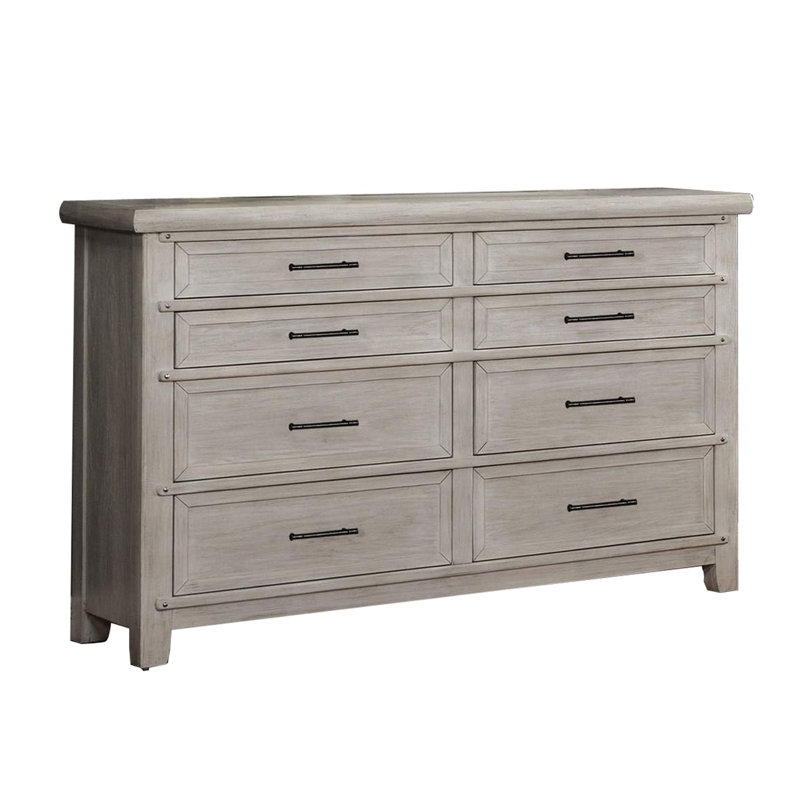 Solid Wood 64'' W 8 - Drawer Dresser