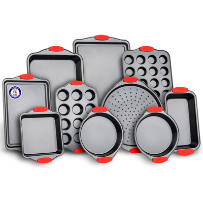 Lifemaster 10 Piece Non-Stick Steel Bakeware Set