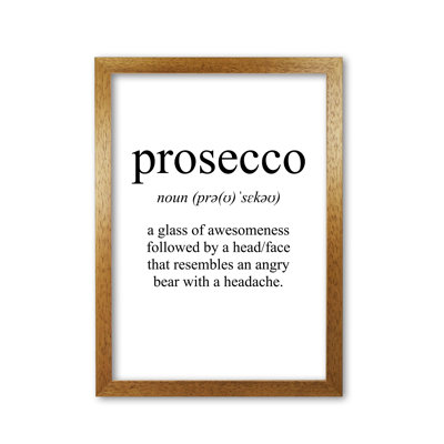 Prosecco - Rectangle Print Typography