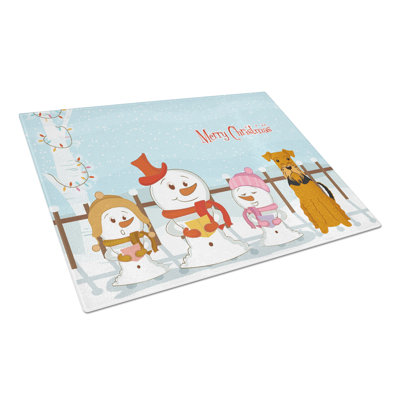 Carollynn Glass Airedale Cutting Board