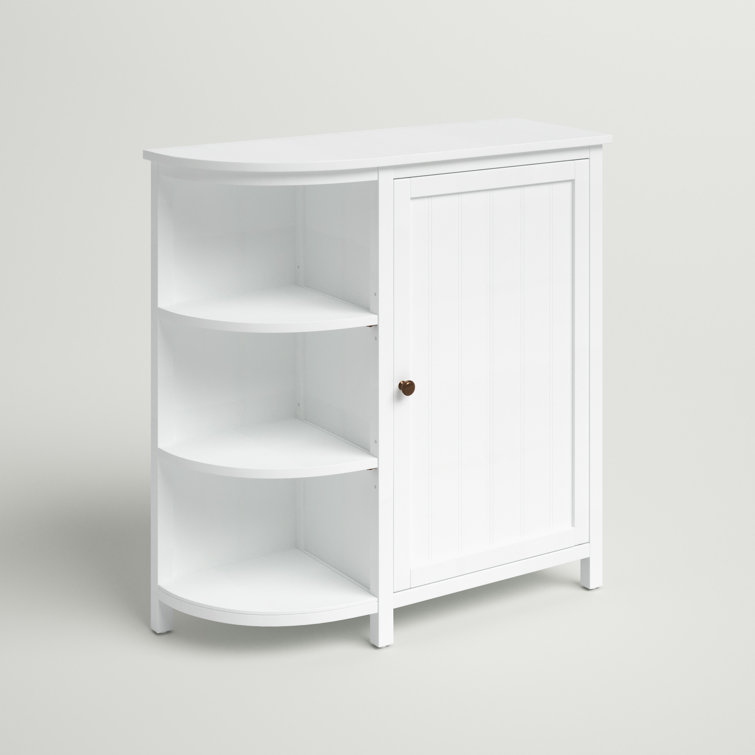 Burroughs 14.69 W x 42.7 H x 11.42 D Free-Standing Bathroom Shelves Andover Mills Finish: White