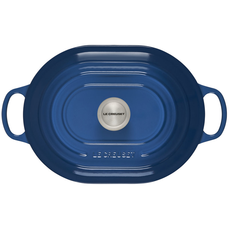 Le Creuset Signature Enameled Cast Iron 3.75 Qt Oval Casserole with Lid, Marseille