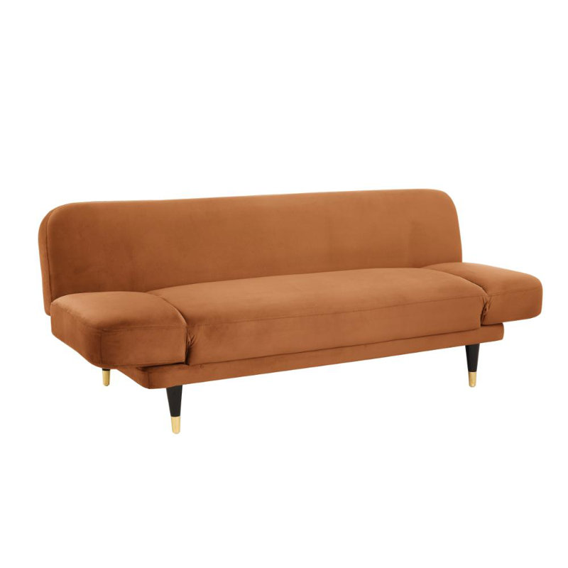 Silas 3 Seater Sofa Bed, Orange