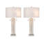 Lampe de table irisée en verre et en métal Radiant Glow - 30 po x 16 po