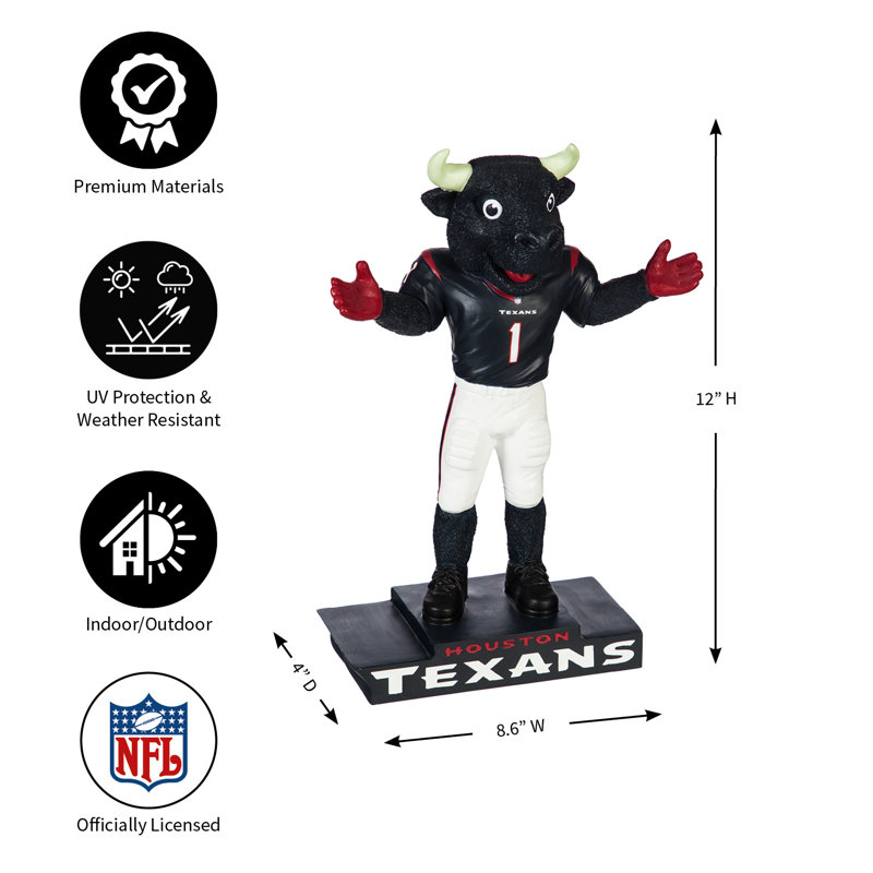 Statue mascotte nfl, Texans de Houston