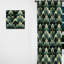 Motif décoratif damassé vert I - Rideau bohémien - Velours obscurcissant - 1 panneau-107578859