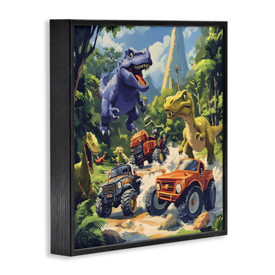 Dinosaurs & Monster Truck, estampe numérique, design by Creative Studio