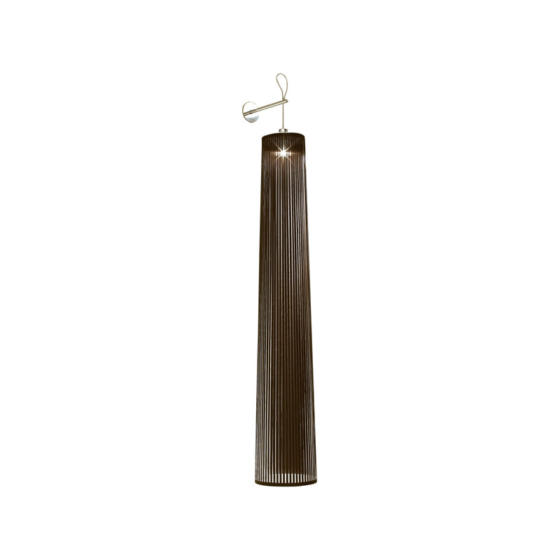 Luminaire suspendu Solis, Argent, H 72 po x l 13 po x P 13 po