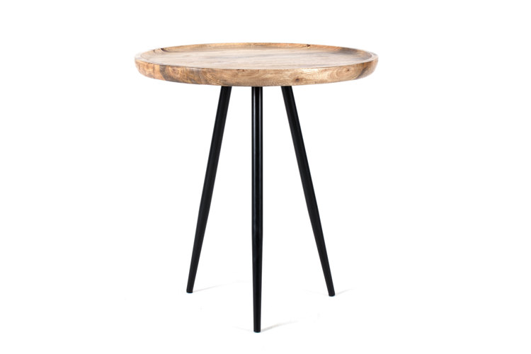 Castiglia Solid Wood 3 Legs End Table