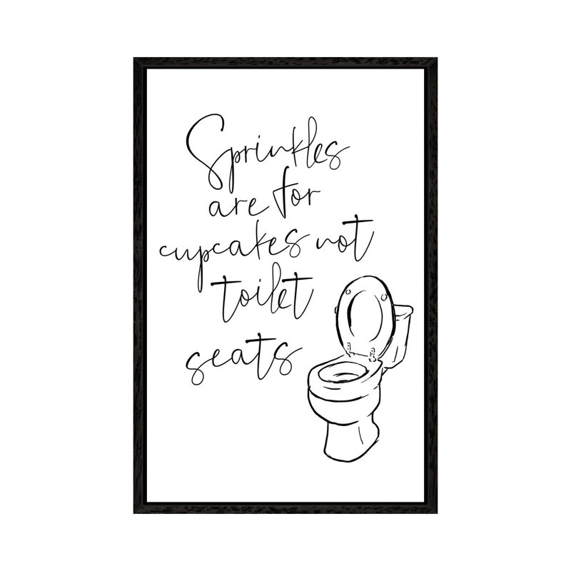 Sprinkles by Mlli Villa - Print on Canvas, Black Framed, 101.6cm H x 66.04cm W x 3.81cm D