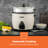 GEEPAS 2.2L Rice Cooker & Steamer with Keep Warm Function, 900W