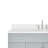 Abell 61'' Single Bathroom Vanity with White Quartz Top-70317102