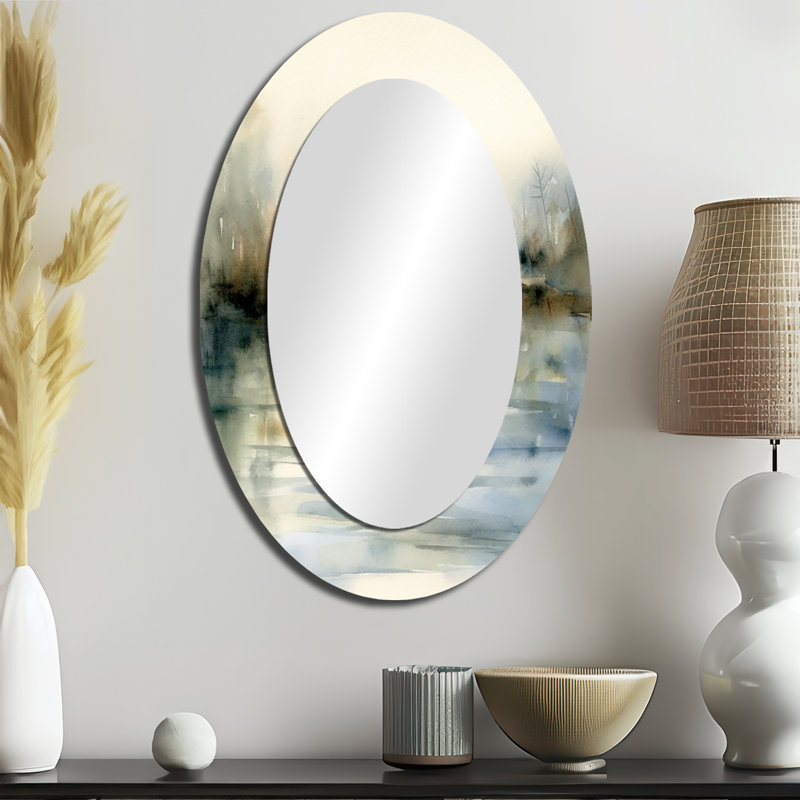 Miroir Makris - animaux en métal, 36 po x 24 po